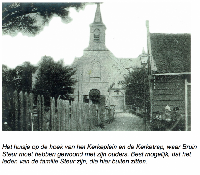 Huisje hoek Kerkeplein en de Kerketrap.