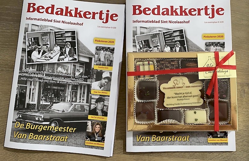 Bedakkertje en chocolade.